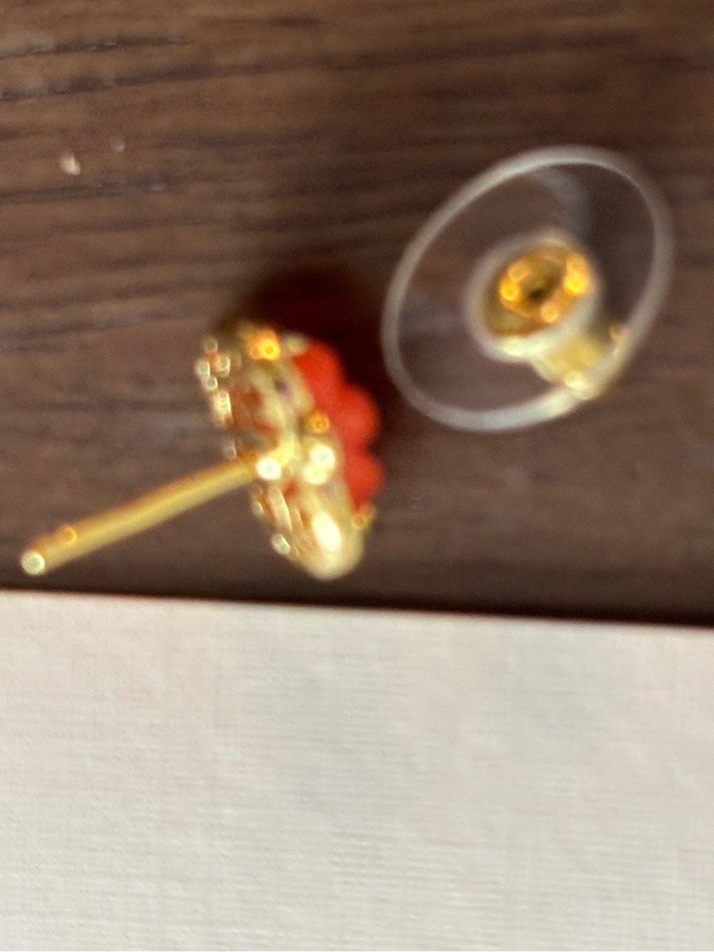 Brand new Kendra Scott Pumpkin Gold plated Stud Earrings - Picture 6 of 7